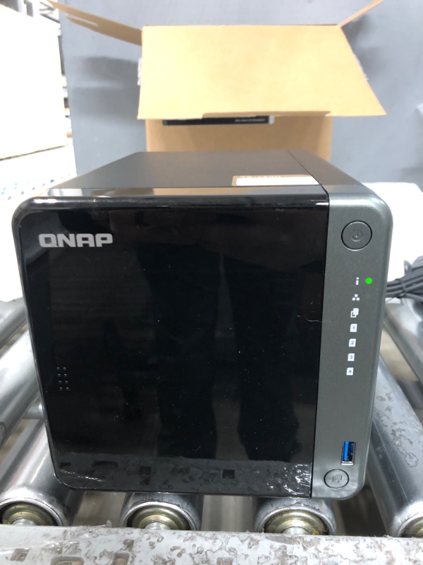 Photo 2 of QNAP TS-453D-4G 4 Bay NAS for Professionals with Intel® Celeron® J4125 CPU and Two 2.5GbE Ports 4-bay 4GB RAM NAS