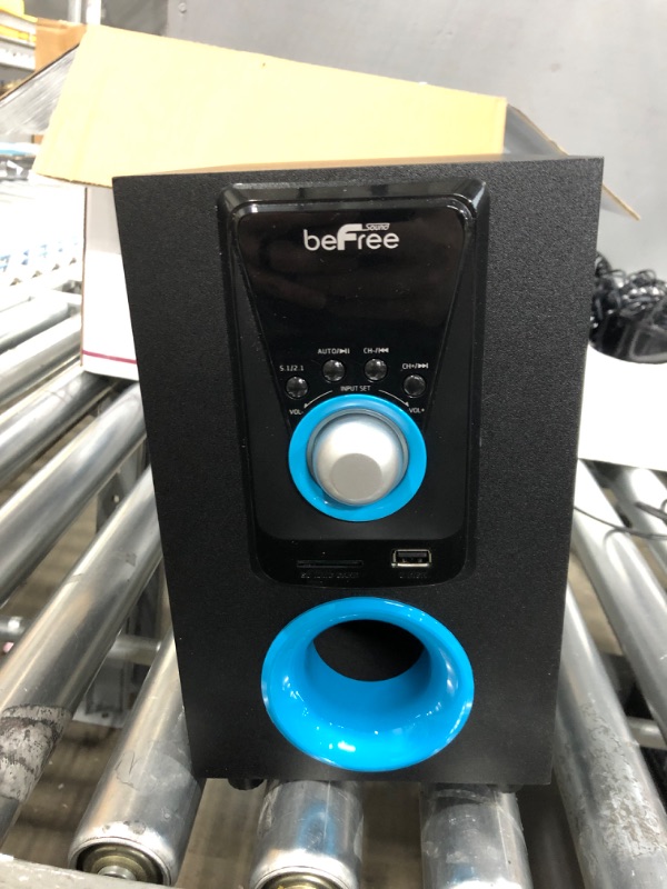 Photo 3 of beFree Sound 5.1 Channel Bluetooth Surround Sound Speaker System in Blue