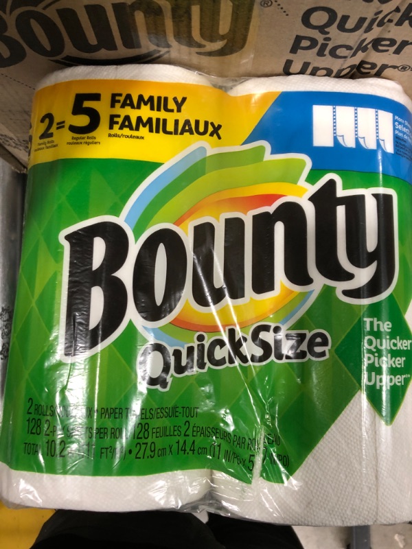 Photo 2 of Bounty Select-A-Size Paper Towels, White, 2 Double Plus Rolls = 5 Regular Rolls
