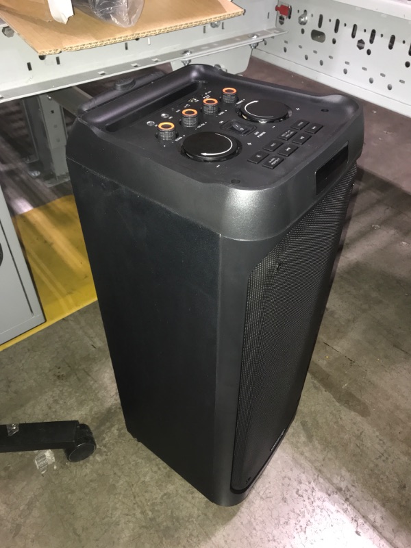 Photo 1 of GEARDON Karaoke Machine for Adults Kids, Dual 6.5" Subwoofer, Portable Outdoor Bluetooth Loud-Speaker w/ Wireless Microphones for Singing Party, Recording, DJ Lights, Tablet Holder, 2 Mics PA System **Missing Charge**

