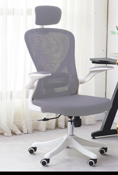 Photo 1 of Ergonomic Office Chair WN 889A-WH Grey Mesh Back with Arm Support *Missing Some Hardware Accessories*
