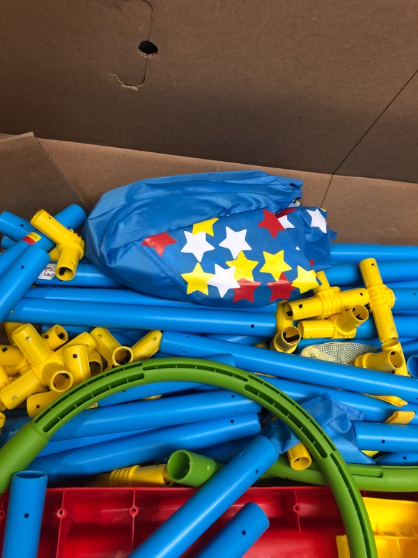 Photo 1 of Eezy Peezy Active Play 3 in 1 Jungle Gym PlaySet – Includes Slide, Ball Pit, & Toss Target with 50 Colorful Balls