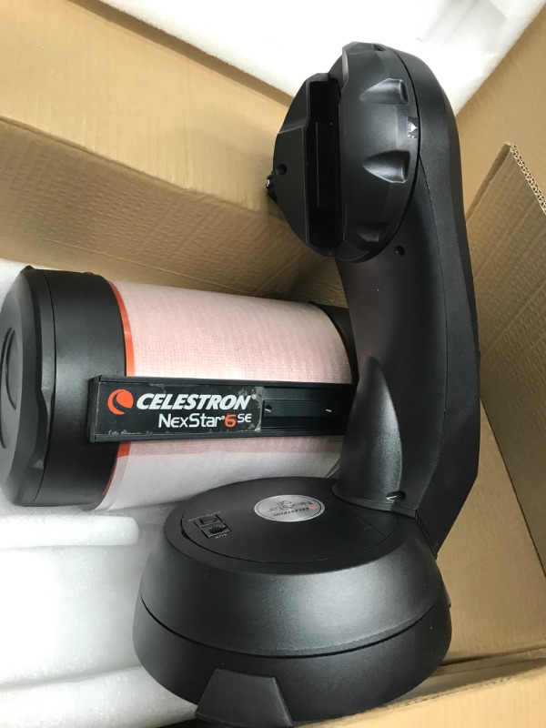 Photo 4 of Celestron - NexStar 6SE Telescope - Computerized Telescope for Beginners and Advanced Users - Fully-Automated GoTo Mount - SkyAlign Technology - 40,000 plus Celestial Objects - 6-Inch Primary Mirror NexStar 6SE Computerized Telescope Telescope Only **Coul