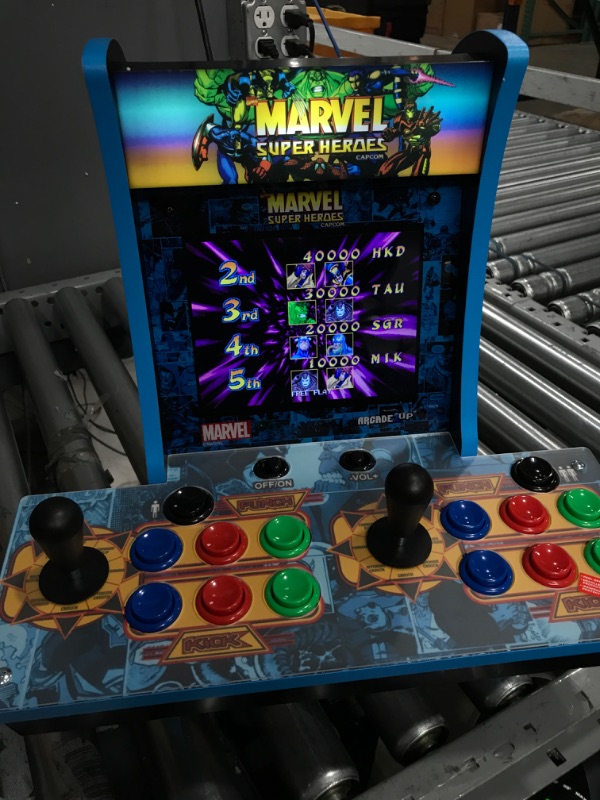 Photo 2 of Alliance Entertainment Mens Arcade1Up Marvel Superheroes 2 Player Countercade Game - Multicolor
