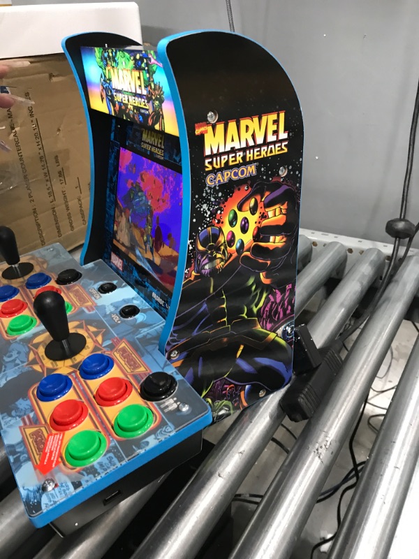 Photo 1 of Alliance Entertainment Mens Arcade1Up Marvel Superheroes 2 Player Countercade Game - Multicolor
