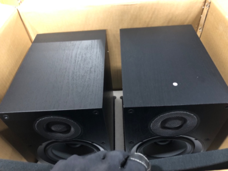 Photo 2 of ELAC Debut 2.0 B6.2 Bookshelf Speakers, Black (Pair) & Debut 2.0 C6.2 Center Speaker, Black Speakers + C6.2 Center Speaker