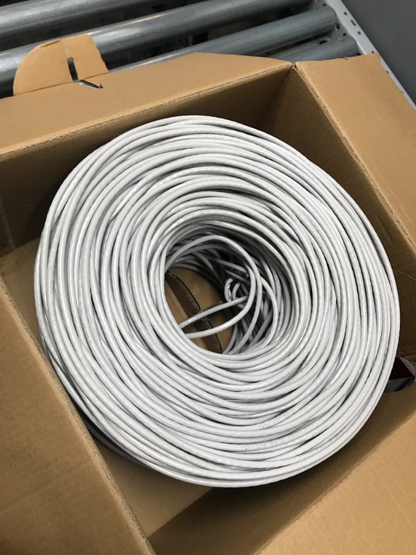 Photo 2 of 1000ft CAT6 UTP 550Mhz Solid Cable 23AWG Network Ethernet LAN Wire, Gray
