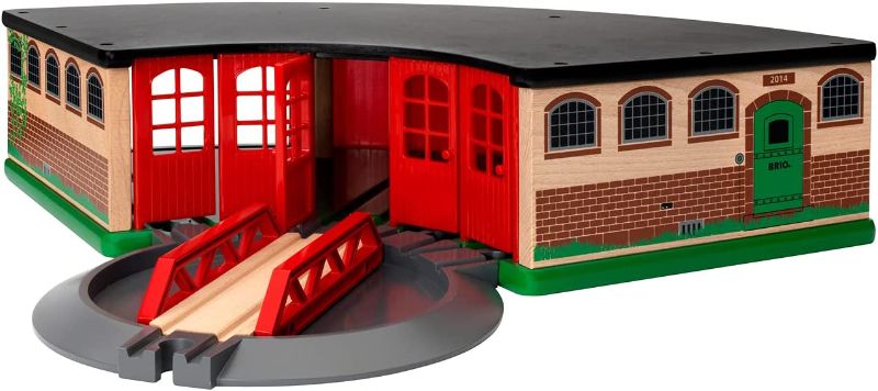 Photo 1 of BRIO World - 33736 Grand Roundhouse | 2 Piece Toy Train Accessory for Kids Age 3 and Up
