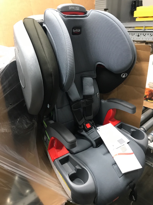 Photo 4 of Britax Grow with You ClickTight Plus Harness-2-Booster Car Seat, Jet Safewash Fabric ClickTight Plus Jet