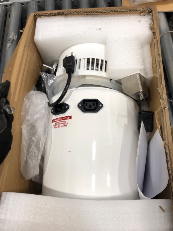 Photo 1 of *PARTS ONLY* VEVOR Water Distiller, 1.1 Gal Distilled Water Maker, 4L Pure Water Distiller w/Dual Temperature Display, 750W Countertop Water Distiller, Distilled Water Machine for Home w/Plastic Container White 4L Dual Temperature Display