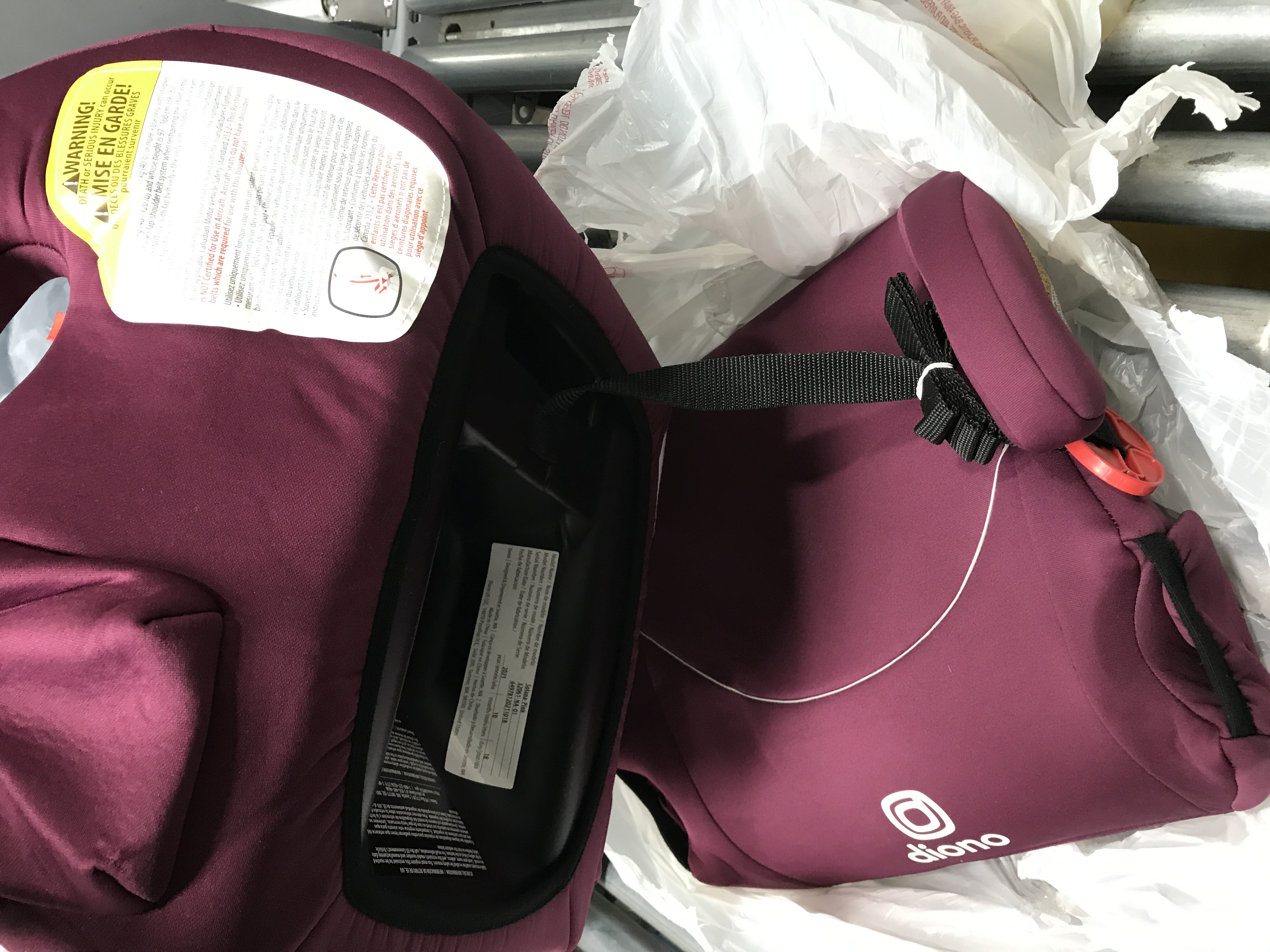 Photo 1 of Diono Solana, No Latch, Pack of 2 Backless Booster Car Seats, Lightweight, Machine Washable Covers, Cup Holders, Pink 2021 2-Pack Pink