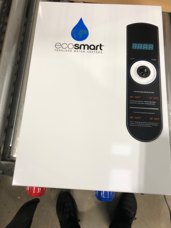 Photo 2 of ***MISSING BUTTON***EcoSmart ECO 18 Tankless Water Heater, Electric, 18 kW - Quantity 1 ECO 18 Water Heater