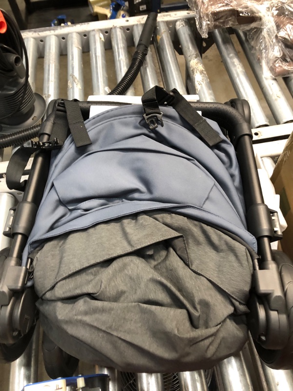 Photo 2 of Ergobaby Metro+ Compact Baby Stroller, Lightweight Umbrella Stroller Folds Down for Overhead Airplane Storage (Carries up to 50 lbs), Car Seat Compatible, Slate Grey
