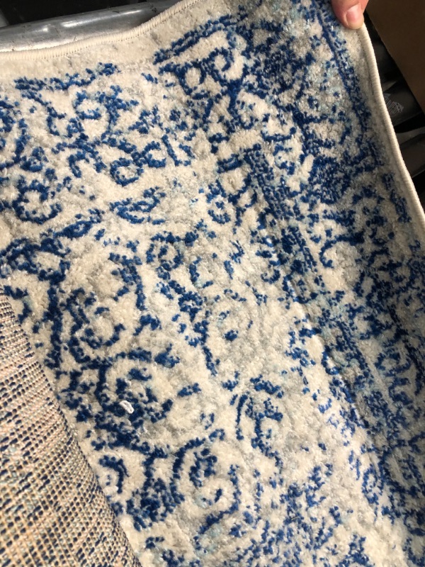 Photo 2 of **used**
JONATHAN Y BMF108A-3 Bohemian Filigree Modern Indoor Area-Rug Floral Vintage Casual Easy-Cleaning High Traffic Bedroom Kitchen Living Room Non Shedding, 3 X 5, Cream 3 X 5 Cream/Blue