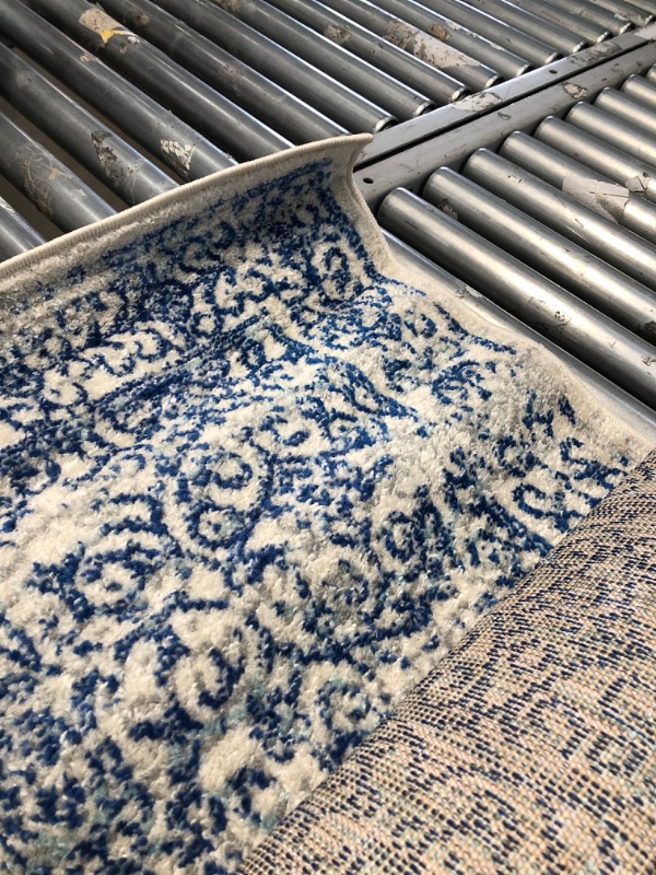 Photo 3 of **used**
JONATHAN Y BMF108A-3 Bohemian Filigree Modern Indoor Area-Rug Floral Vintage Casual Easy-Cleaning High Traffic Bedroom Kitchen Living Room Non Shedding, 3 X 5, Cream 3 X 5 Cream/Blue