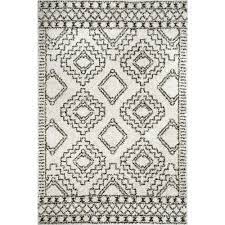 Photo 1 of **used-needs cleaning**
Lacey Moroccan Tribal Shag Off White 8' x 10' off white . Area Rug
