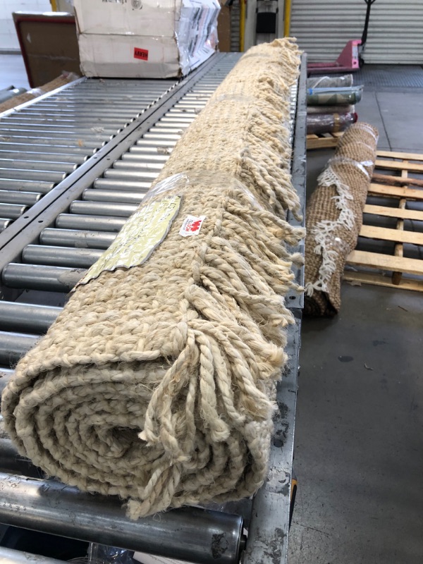 Photo 2 of **used-needs cleaning**
Natura Chunky Loop Jute Off-White 6 ft. x 9 ft. Area Rug
