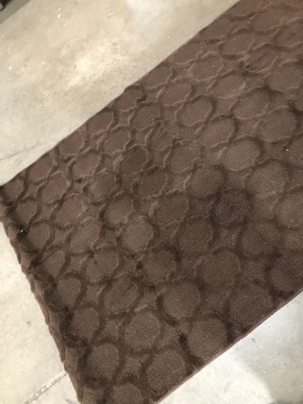 Photo 3 of **WRINKLED**
4 X 6 DARK BROWN BATHROOM CARPUT RUG 