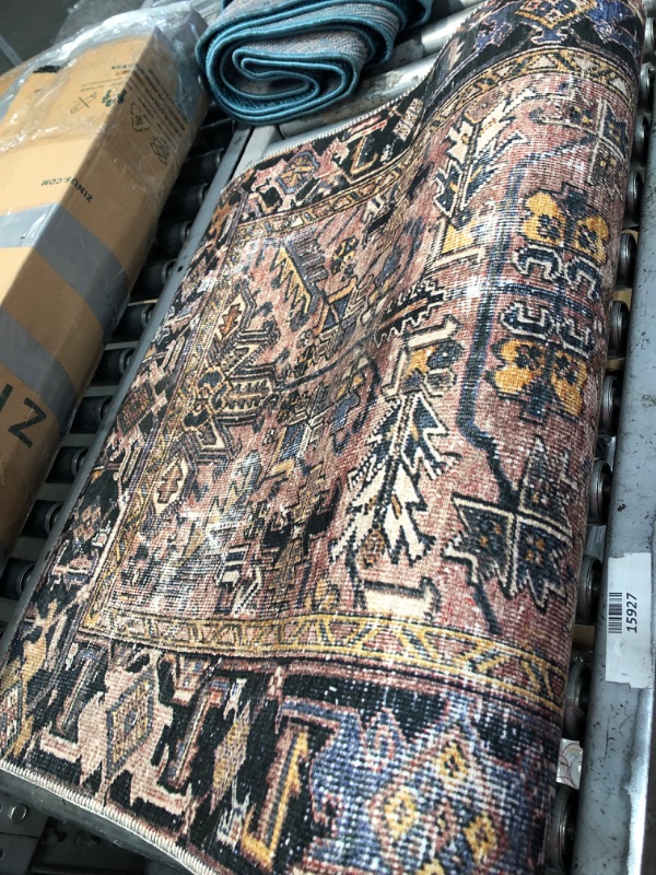 Photo 2 of **used-needs cleaning**
Chris Loves Julia x Loloi Jules JUL-02 Terracotta / Multi Oriental Area Rug 2'-6" x 9'-6" Terracotta / Multi 2'-6" x 9'-6"