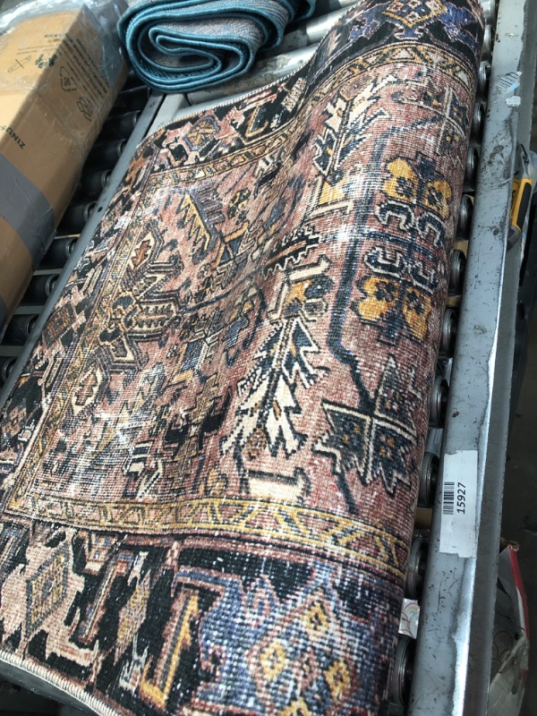 Photo 4 of **used-needs cleaning**
Chris Loves Julia x Loloi Jules JUL-02 Terracotta / Multi Oriental Area Rug 2'-6" x 9'-6" Terracotta / Multi 2'-6" x 9'-6"