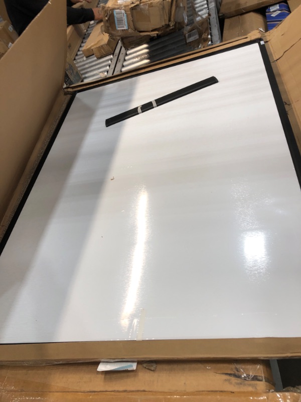 Photo 2 of XBoard Magnetic Whiteboard 36 x 24, White Board/Dry Erase Board with Detachable Marker Tray, Black Aluminium Frame 36" x 24"