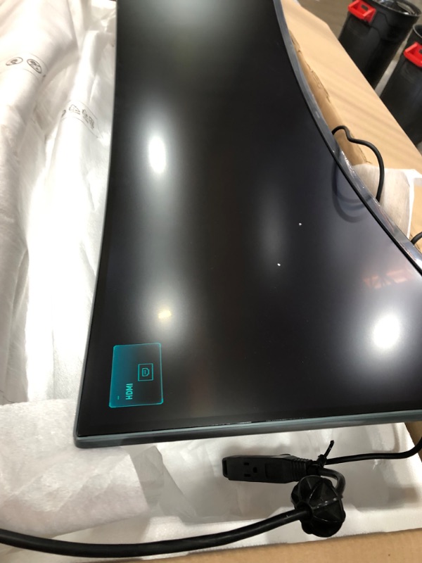 Photo 3 of SAMSUNG Odyssey CRG Series 49-Inch Dual QHD (5120x1440) Gaming Monitor, 120Hz, Curved, QLED, HDR, Height Adjustable Stand, Radeon FreeSync (LC49RG90SSNXZA)
