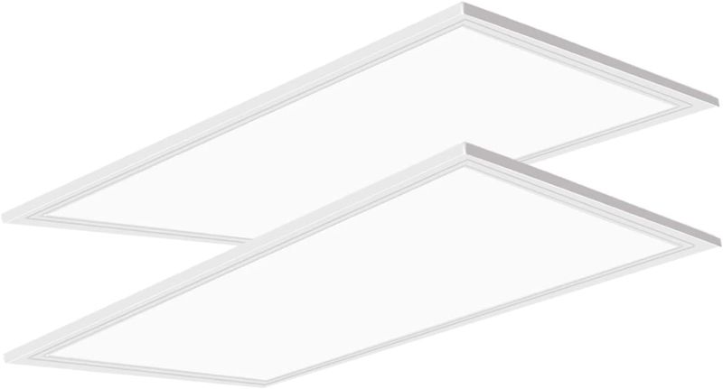 Photo 1 of 2x4 FT LED Panel Lights,2Pack,75W 7800 Lumens,5000K Daylight White Color 2ft x 4ft LED Panel Light ETL Listed,0-10V Dimmable 2x4 LED Light Fixture,100-277v 2x4 LED Drop Ceiling Light Fixture
