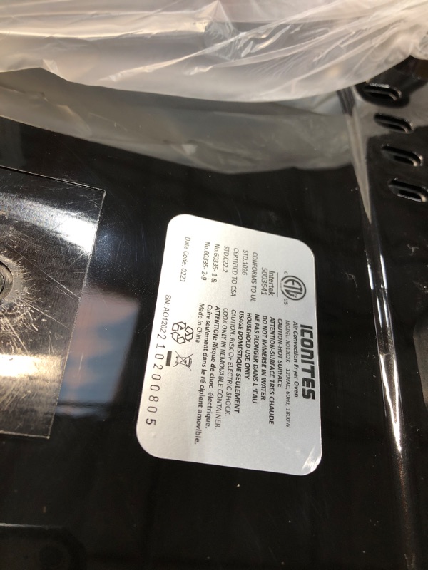 Photo 1 of 10-in-1 Air Fryer Oven, 20 Quart Airfryer Toaster Oven , 1800W Toaster Oven Air Fryer Combo, Large Air Fryers Accessories, ETL Certification
