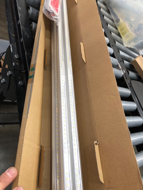 Photo 2 of Superiorly 4FT Magnetic LED Troffer Retrofit Kit, 36W, 150LM/W Super Bright, 5000K Daylight White, 2x4 Panel Light Tube Retrofit Kit, Crystal White, 4 Pack, Quick Easy Install