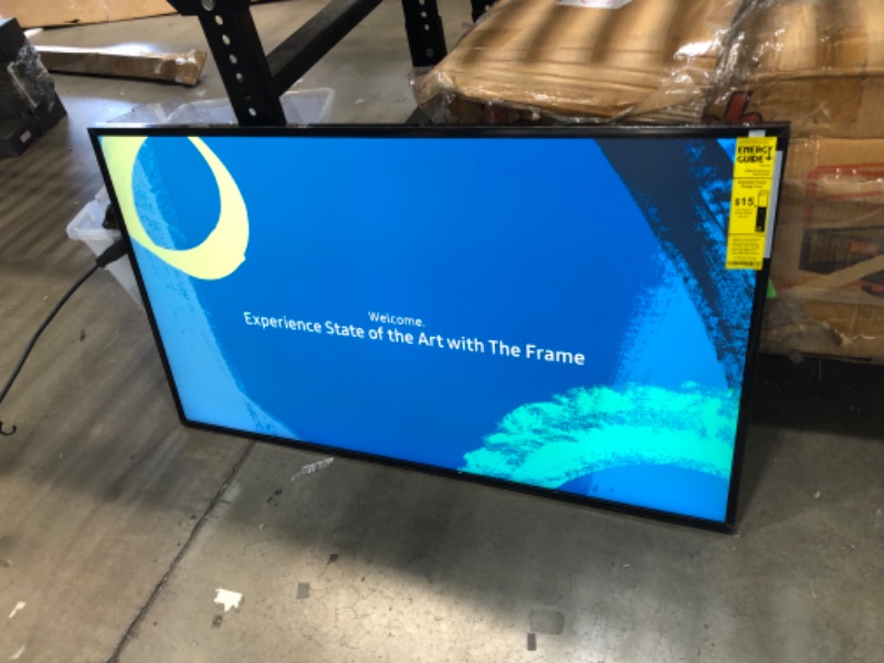Photo 1 of SAMSUNG 43-Inch Class QLED 4K LS03B Series The Frame Quantum HDR, Art Mode, Anti-Reflection Matte Display Screen, Slim Fit Wall Mount Included, Smart TV with Alexa Built-In (QN43LS03BAFXZA,2022 Model)
