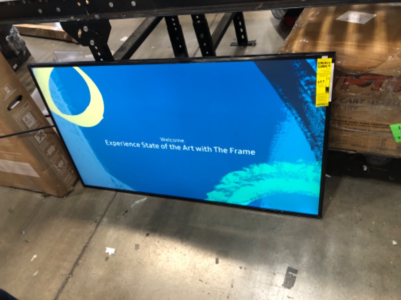 Photo 5 of LOOSE UPPER FRAME; LIKE NEW****SAMSUNG 50-Inch Class QLED 4K LS03B Series The Frame Quantum HDR, Art Mode, Anti-Reflection Matte Display Screen, Slim Fit Wall Mount Included, Smart TV with Alexa Built-In (QN50LS03BAFXZA,2022 Model)
