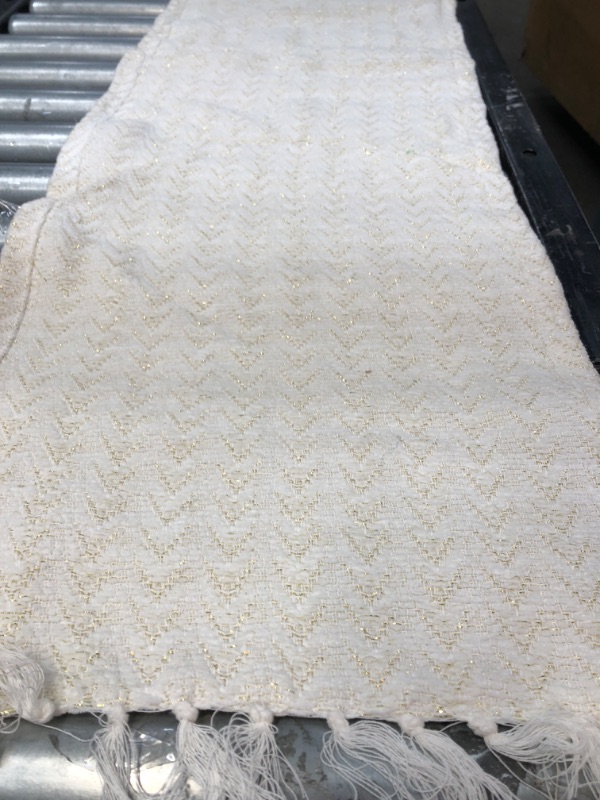 Photo 1 of 1' 2" x 8' 2" area rug  Creame/gold