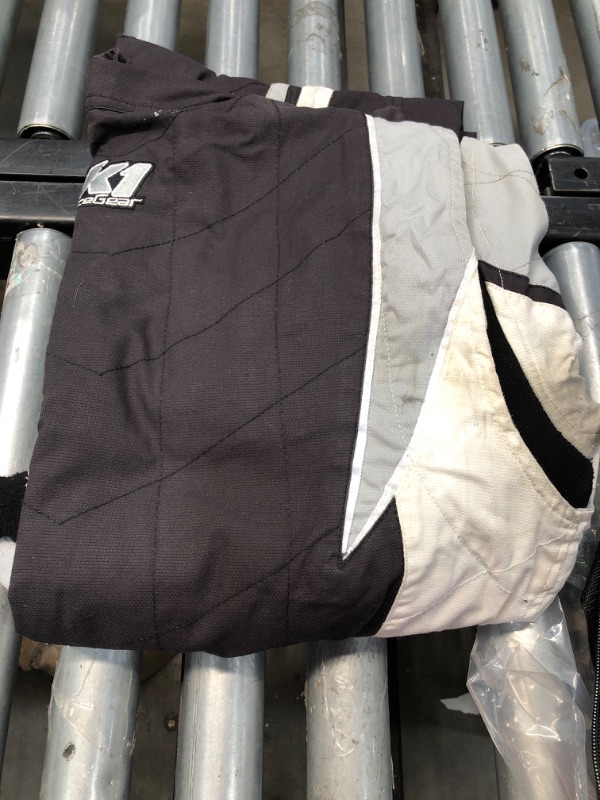 Photo 2 of K1 Race Gear SFI 3.2a/1 Victory Auto Racing Suit (Black/White/Grey, Large/X-Large)