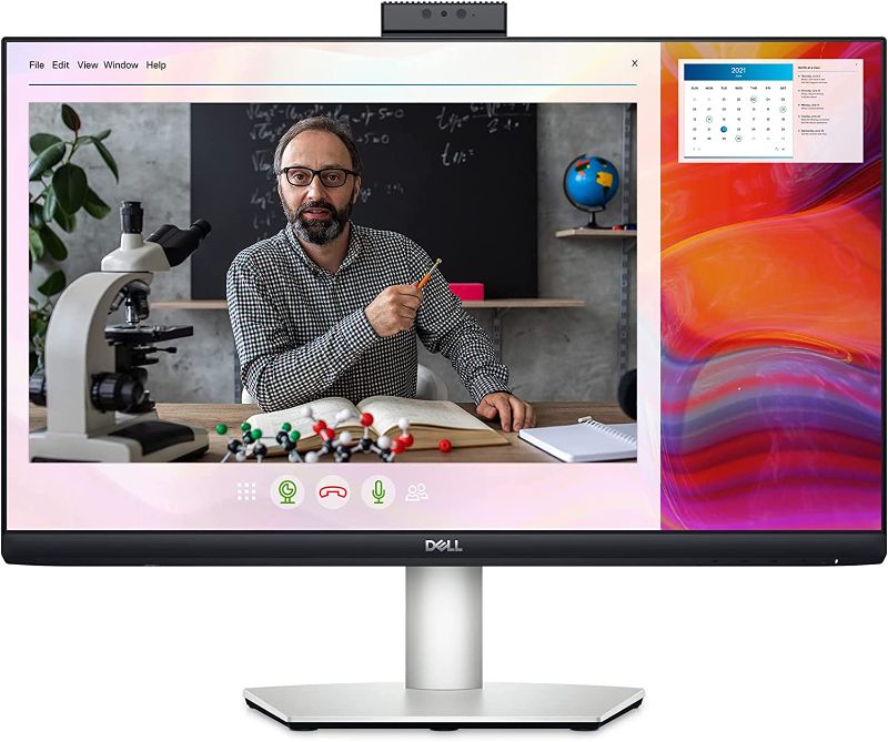 Photo 1 of Dell S2422HZ 24-inch FHD 1920 x 1080 75Hz Video Conferencing Monitor, Pop-up Camera, Noise-Cancelling Dual Microphones, Dual 5W Speakers, USB-C connectivity, 16.7 Million Colors - Silver
