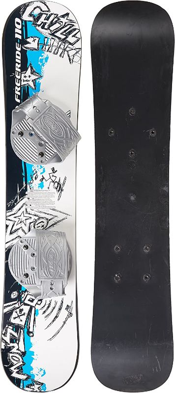 Photo 1 of Emsco Group – Graffiti Snowboard – Great for Beginners – for Kids Ages 5-15 – Design Your Own Board Graphic – Solid Core Construction – Adjustable Step-in Bindings
