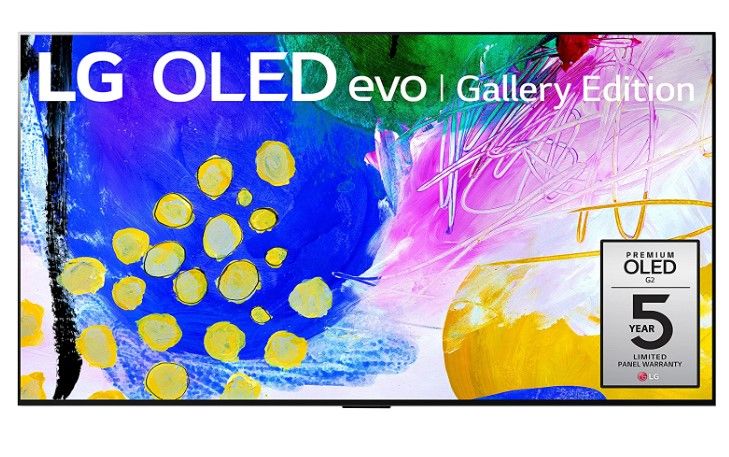 Photo 1 of LG G2 Series 65-Inch Class OLED evo Gallery Edition Smart TV OLED65G2PUA, 2022 - AI-Powered 4K TV, Alexa Built-in
