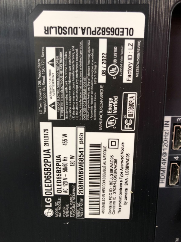 Photo 2 of LG B2 Series 65-Inch Class OLED Smart TV OLED65B2PUA, 2022 - AI-Powered 4K TV, Alexa Built-in
