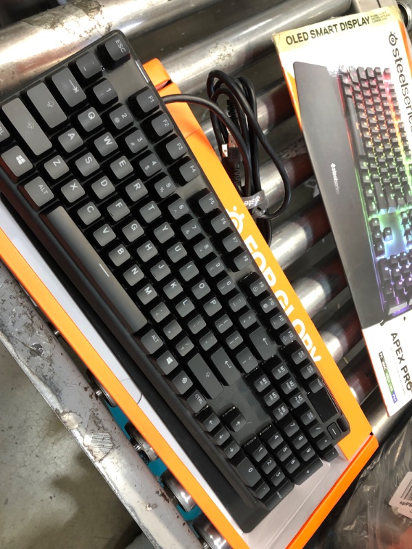 Photo 2 of SteelSeries Apex Pro Mechanical Gaming Keyboard – Adjustable Actuation Switches – World’s Fastest Mechanical Keyboard – OLED Smart Display – RGB Backlit Apex Pro Wired