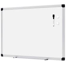 Photo 1 of **DAMAGED** Basics Magnetic Framed Dry Erase White Board, 18 x 24 inch