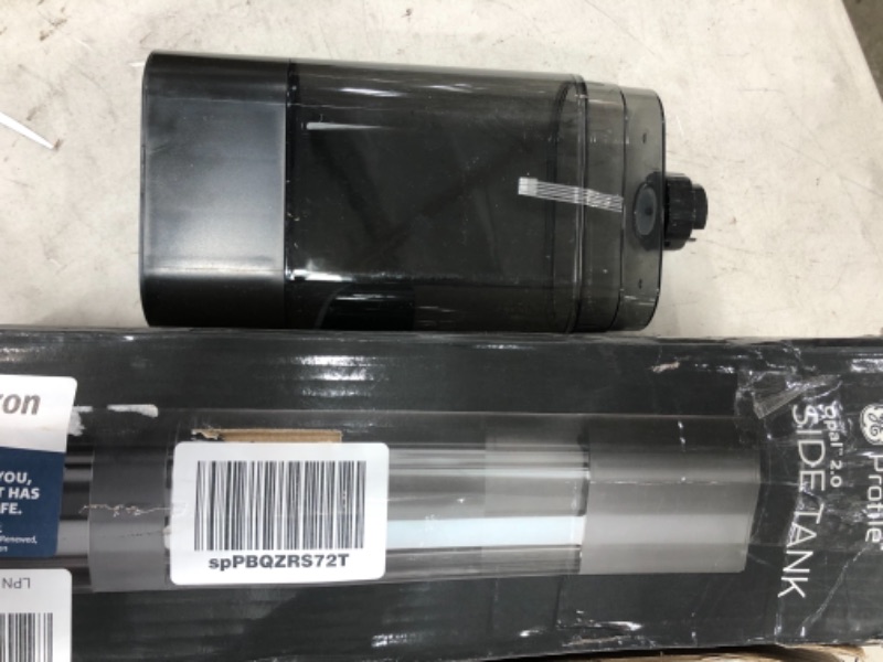 Photo 2 of **MISSING BOTTOM PIECE** GE Profile Opal Side Tank for 2.0 Opal Nugget Ice Maker Easy Attachment to Opal Ice Machine 0.75-Gallon Tank Allows for 3X More Ice Before Refill Black Stainless