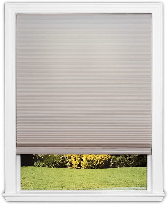 Photo 1 of **MINOR DAMAGE** Redi Shade No Tools Easy Lift Trim-at-Home Cordless Cellular Light Filtering Fabric Shade Natural, 48 in x 64 in, (Fits windows 31 in - 48 in)
