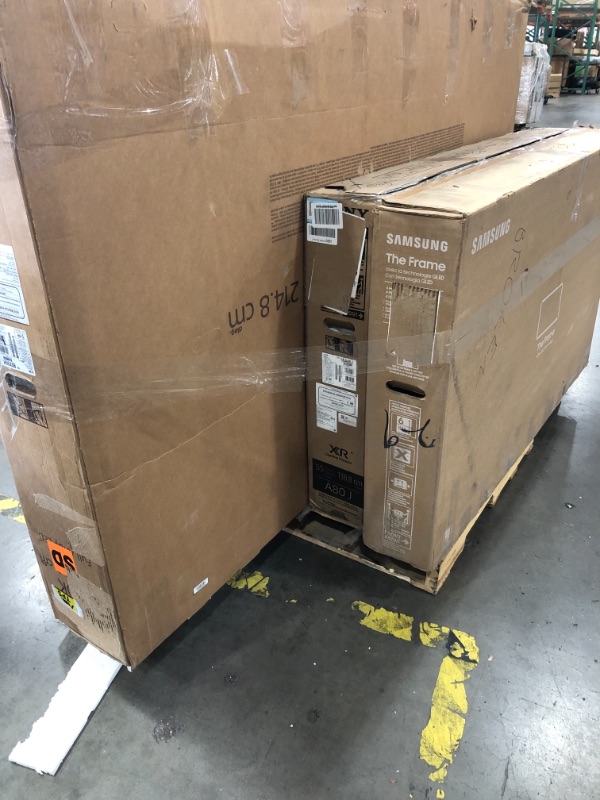 Photo 1 of MIXED PALLET OF DAMAGED TVS**NO REFUNDS**5 UNITS**