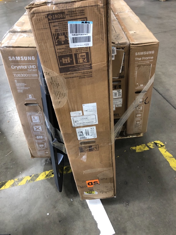 Photo 1 of MIXED PALLET OF DAMAGED TVS**NO REFUNDS**5 UNITS**