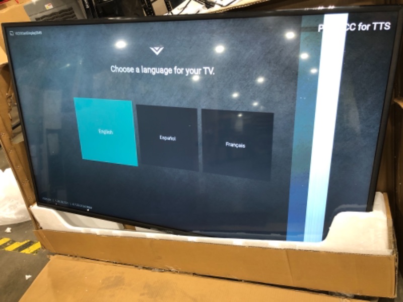 Photo 2 of **ERRORS TO SCREEN REVIEW PHOTOS** VIZIO 58-Inch V-Series 4K UHD LED Smart TV with Voice Remote, Dolby Vision, HDR10+, Alexa Compatibility, V585-J01, 2022 Model