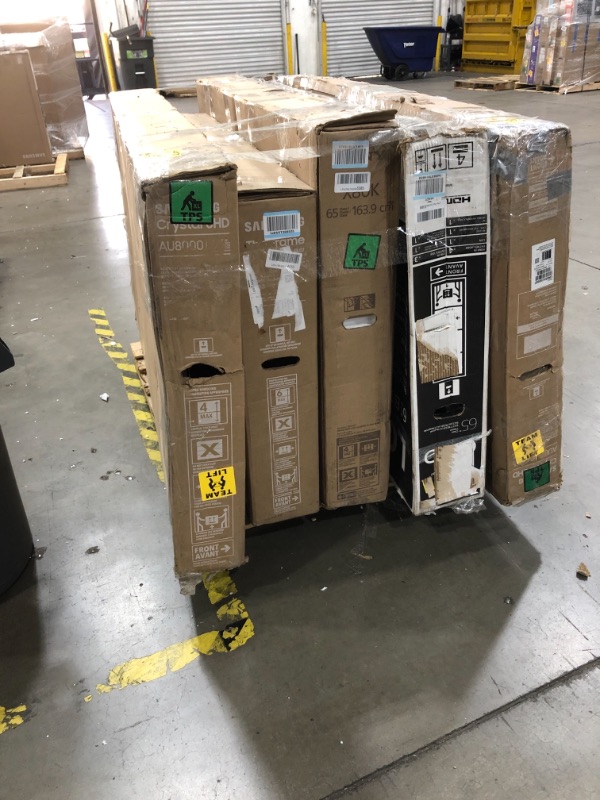 Photo 2 of MIXED PALLET OF DAMAGED TVS**SET OF 5 *NON FUNCTIONAL NO REFUNDS** 