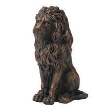 Photo 1 of **Damaged** Glitzhome® 21" Guardian Standing Lion Statue
