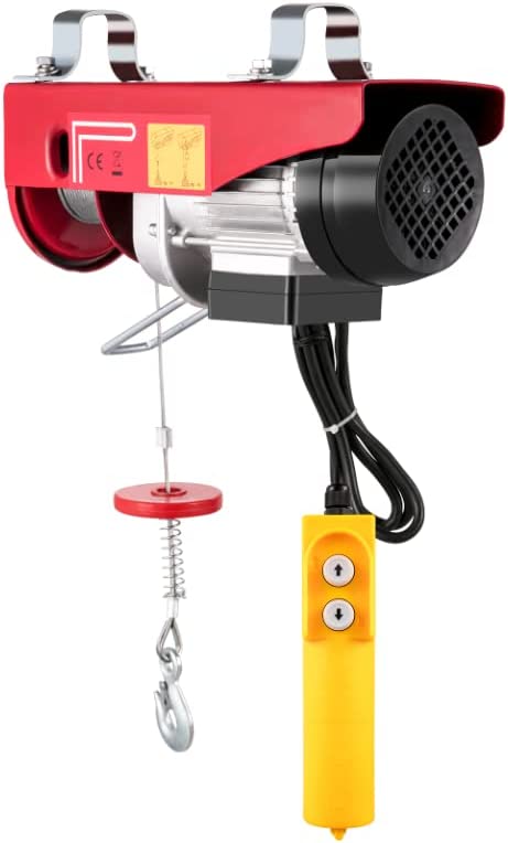 Photo 1 of **TESTED** Happybuy 880 LBS Lift Electric Hoist, 110V Electric Hoist, Remote Control Electric Winch Overhead Crane Lift Electric Wire Hoist for Factories, Warehouses and Goods Lifting

