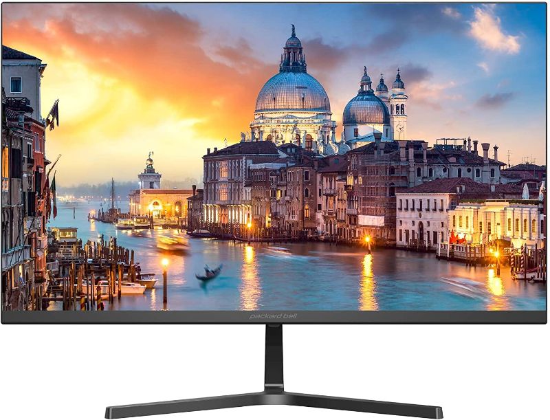 Photo 1 of Packard Bell AirFrame 24 inch Ultra Slim Bezel Desktop Monitor, FHD 1920 x 1080p, 60 Hertz, 5 Milliseconds, VESA Mounting, Tilt Adjustment, HDMI and VGA for Home and Office Use
