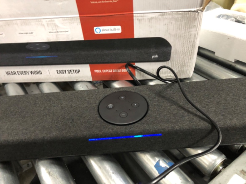 Photo 1 of Polk Audio React Sound Bar, Dolby & DTS Virtual Surround Sound, Next Gen Alexa Voice Engine with Calling & Messaging Built-in, Expandable to 5.1 with Matching React Subwoofer & SR2 Surround Speakers Soundbar