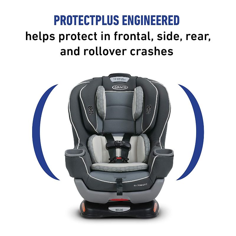 Photo 1 of Graco Extend2Fit Convertible Car Seat, Ride Rear Facing Longer with Extend2Fit, Gotham